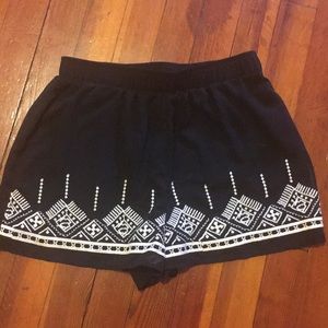 Charlotte Russe size M embroidered shorts